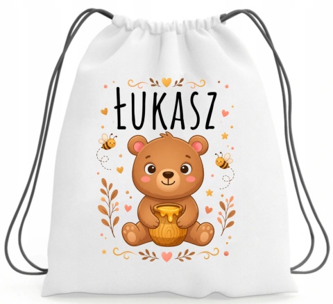 Worek na buty kapcie Plecak do Szkoły Przedszkola z imieniem Dziecka wzory