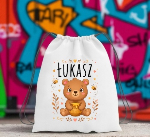Worek na buty kapcie Plecak do Szkoły Przedszkola z imieniem Dziecka wzory