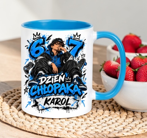 Kubek z nadrukiem prezent Dzień CHŁOPAKA dla Chłopca Kolegi z imieniem