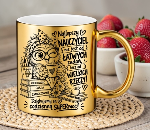 Kubek z nadrukiem prezent Dzień Nauczyciela dla Wychowawczyni Nauczycielki
