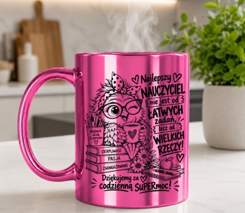 Kubek z nadrukiem prezent Dzień Nauczyciela dla Wychowawczyni Nauczycielki