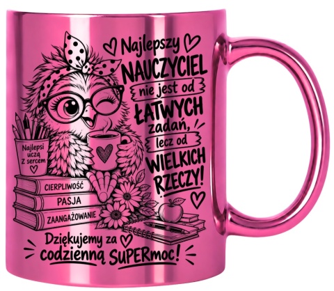 Kubek z nadrukiem prezent Dzień Nauczyciela dla Wychowawczyni Nauczycielki